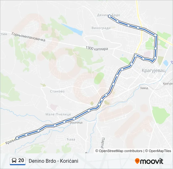 20 Bus Line Map