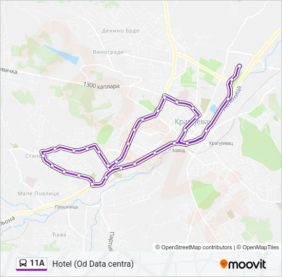 11A Bus Line Map