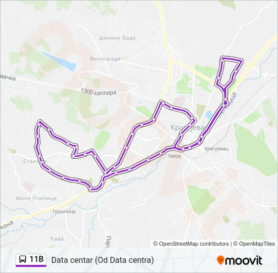 11B Bus Line Map