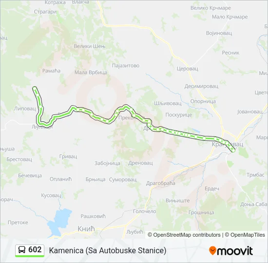 602 Bus Line Map