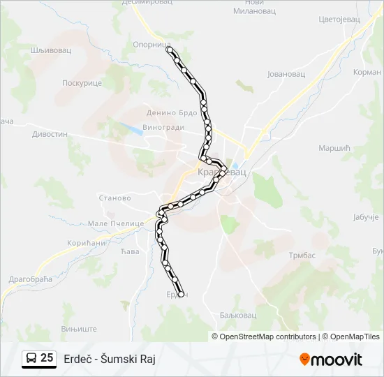 25  Line Map