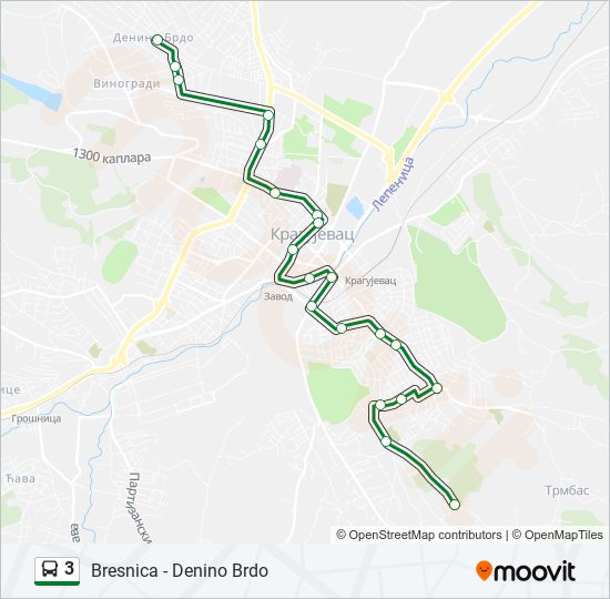 3 bus Line Map