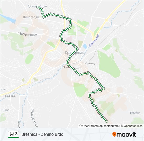 3 bus Line Map