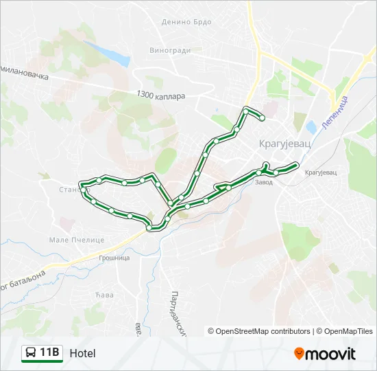 11B  Line Map