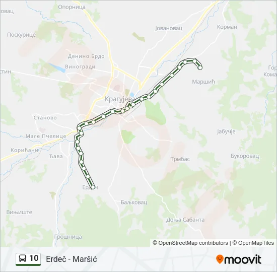 10 Bus Line Map