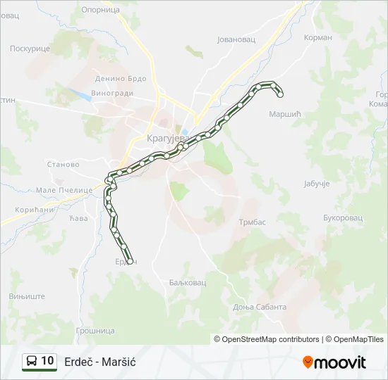 10 Bus Line Map