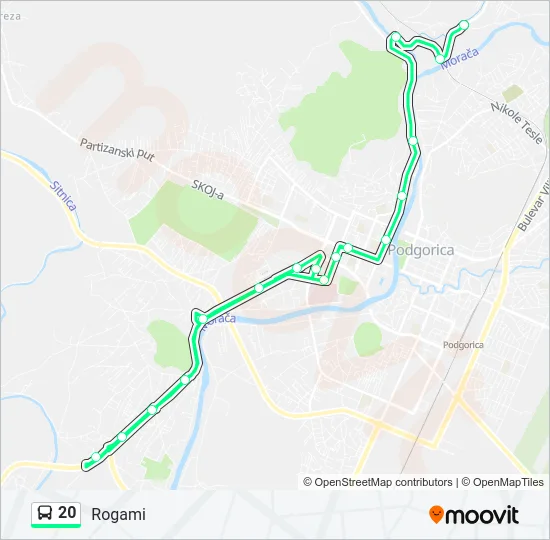 20 Bus Line Map