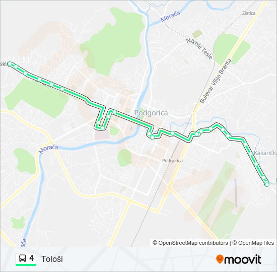 4 bus Line Map