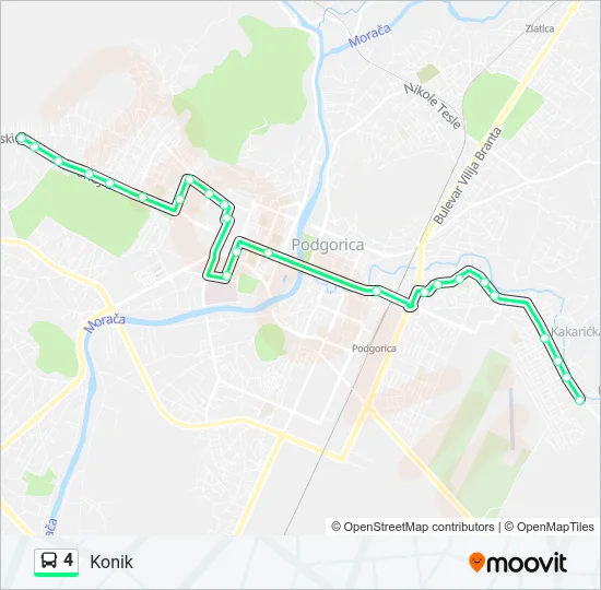 4 Bus Line Map