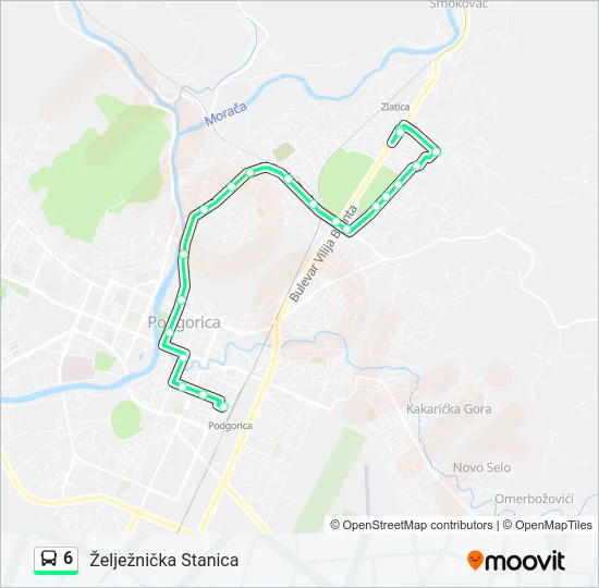 6 Bus Line Map