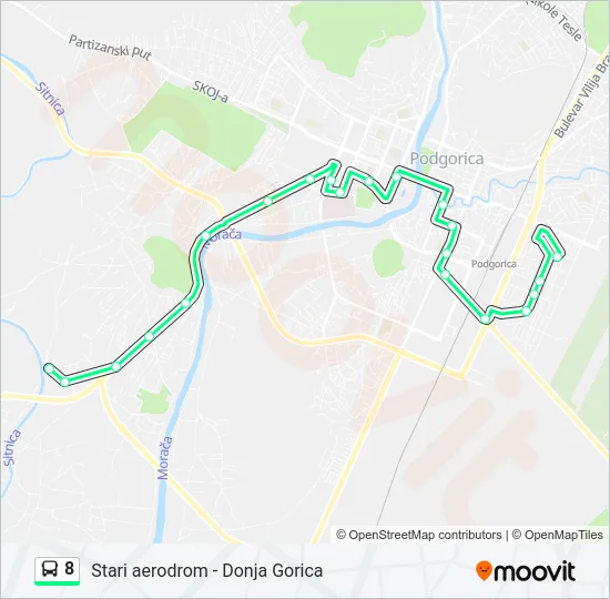 8 Bus Line Map