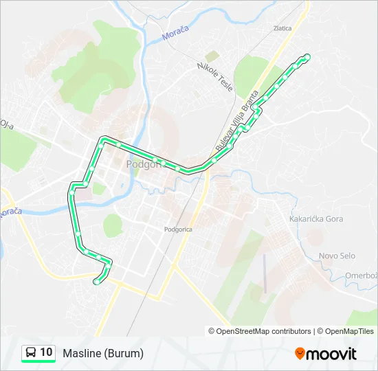 10 Bus Line Map