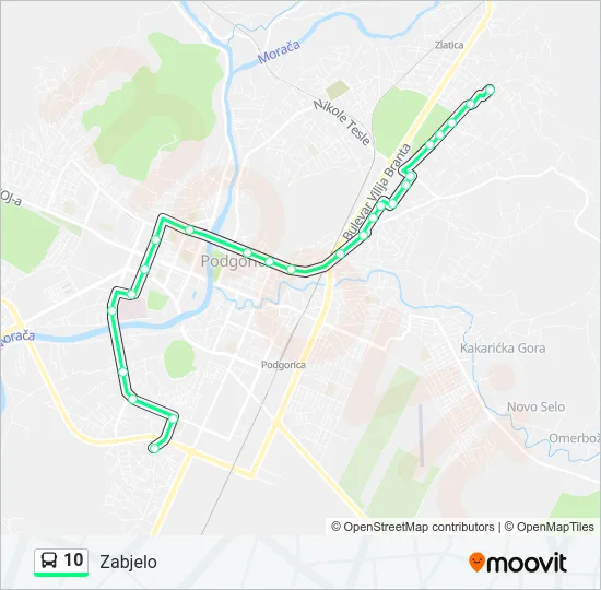 10 Bus Line Map