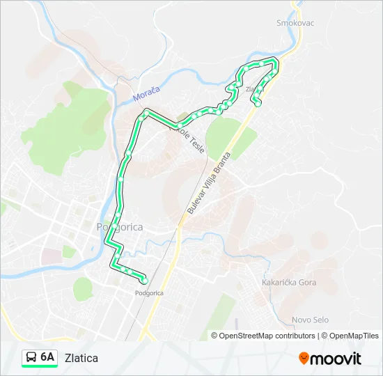 6A Bus Line Map