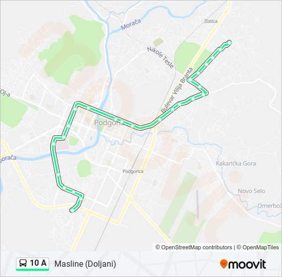 10 A bus Line Map