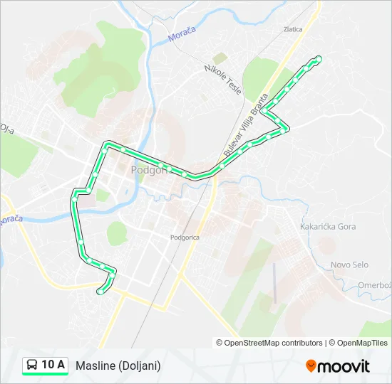 10 A Bus Line Map