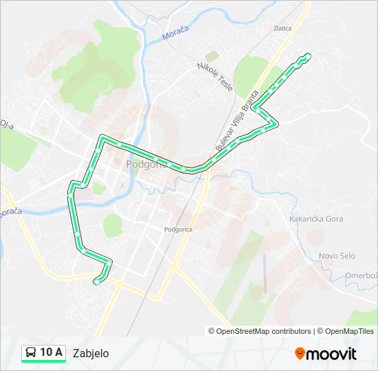 10 A Bus Line Map