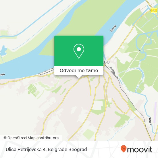 Ulica Petrijevska 4 mapa