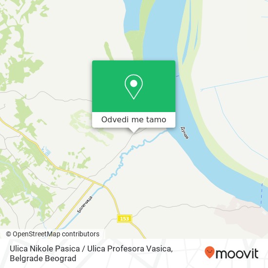 Ulica Nikole Pasica / Ulica Profesora Vasica mapa