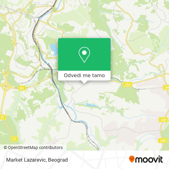 Market Lazarevic mapa