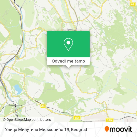 Улица Милутина Миљковића 19 mapa