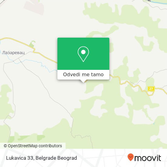 Lukavica 33 mapa