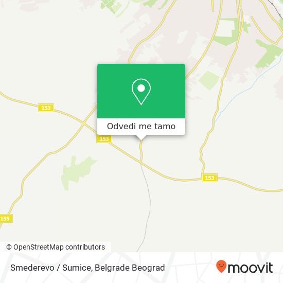 Smederevo / Sumice mapa
