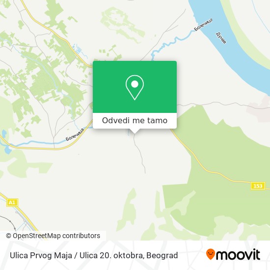 Ulica Prvog Maja / Ulica 20. oktobra mapa