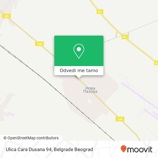 Ulica Cara Dusana 94 mapa