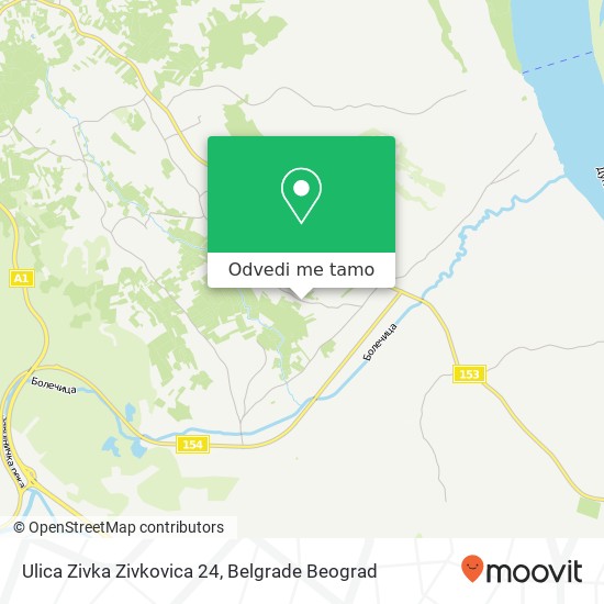 Ulica Zivka Zivkovica 24 mapa