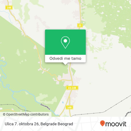 Ulica 7. oktobra 26 mapa