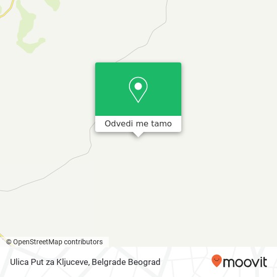 Ulica Put za Kljuceve mapa