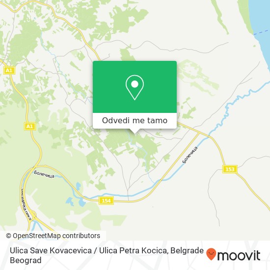 Ulica Save Kovacevica / Ulica Petra Kocica mapa