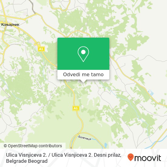 Ulica Visnjiceva 2. / Ulica Visnjiceva 2. Desni prilaz mapa