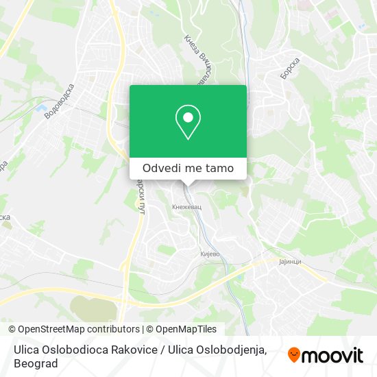 Ulica Oslobodioca Rakovice / Ulica Oslobodjenja mapa