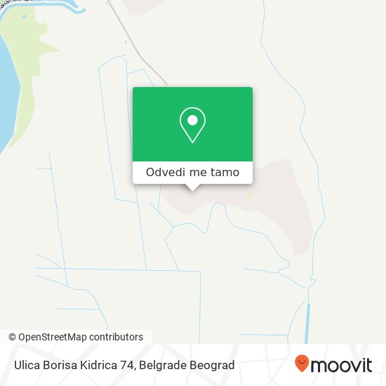 Ulica Borisa Kidrica 74 mapa