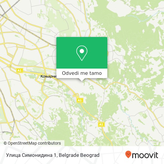 Улица Симонидина 1 mapa