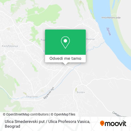 Ulica Smederevski put / Ulica Profesora Vasica mapa