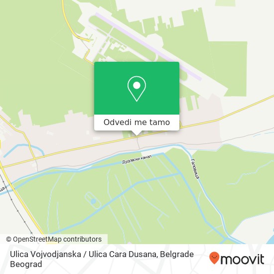 Ulica Vojvodjanska / Ulica Cara Dusana mapa