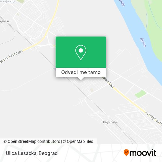 Ulica Lesacka mapa