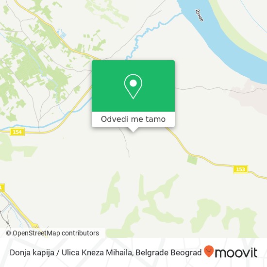 Donja kapija / Ulica Kneza Mihaila mapa