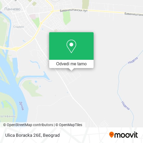 Ulica Boracka 26Е mapa