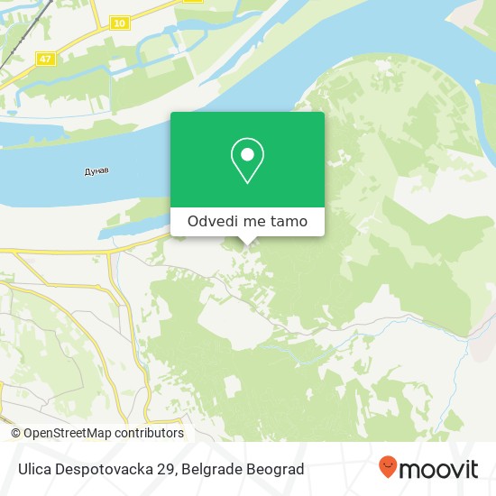 Ulica Despotovacka 29 mapa