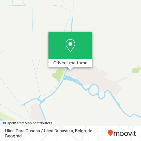 Ulica Cara Dusana / Ulica Dunavska mapa