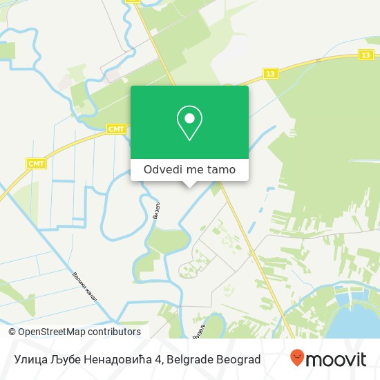 Улица Љубе Ненадовића 4 mapa