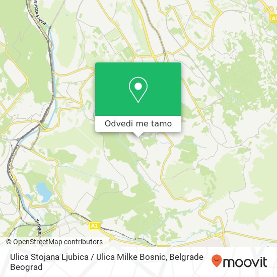 Ulica Stojana Ljubica / Ulica Milke Bosnic mapa