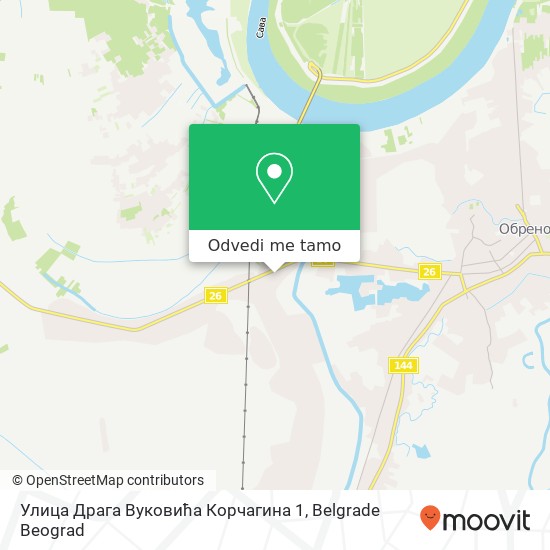 Улица Драга Вуковића Корчагина 1 mapa