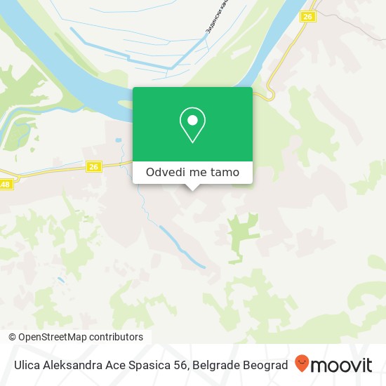 Ulica Aleksandra Ace Spasica 56 mapa