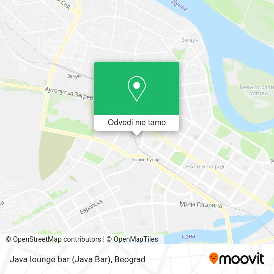 Java lounge bar (Java Bar) mapa