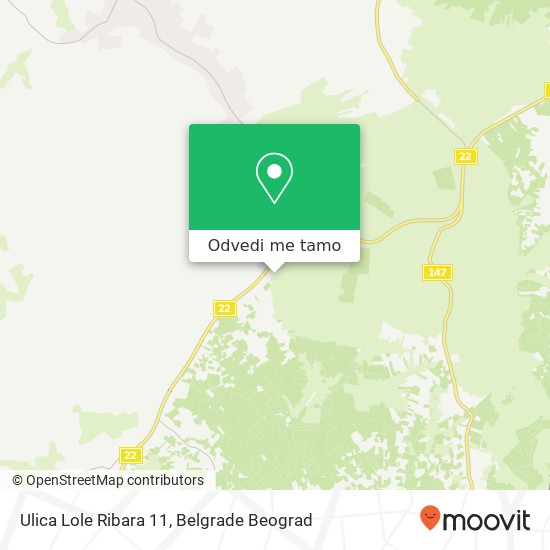 Ulica Lole Ribara 11 mapa